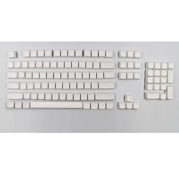 134ШТ Колпачки для Ключей XDA PBT Белые Колпачки для Механической Клавиатуры Минималистичные Пустые Колпачки Для Ключей
