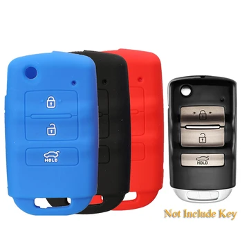 jingyuqin 3 Кнопки дистанционного ключа автомобиля Чехол Силиконовая защитная оболочка для Kia Для Hyundai Держатель автомобильных аксессуаров