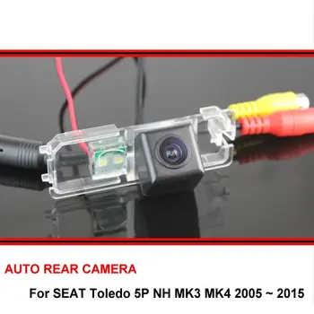 Для SEAT Toledo 5P NH MK3 MK4 2005 ~ 2015 HD CCD Широкоугольная автомобильная парковка, Резервная камера заднего вида Ночного видения