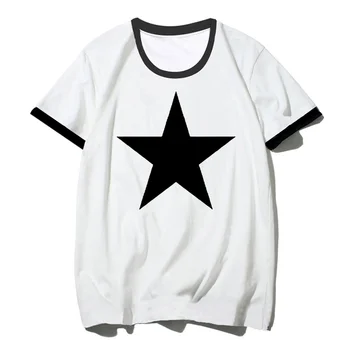женская футболка со звездным принтом, японская забавная летняя футболка, уличная одежда для девочек, графическая одежда в стиле харадзюку