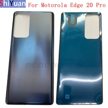Задняя крышка батарейного отсека Корпус панели задней двери чехол для Motorola Moto Edge 20 Pro Edge S Pro Крышка батарейного отсека с заменой логотипа