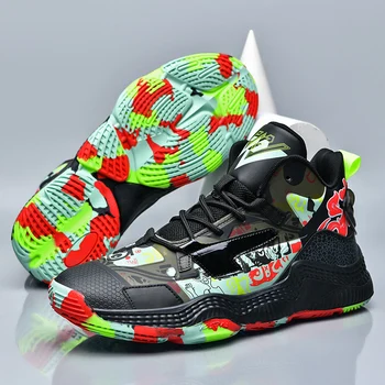 Новая мужская баскетбольная обувь, трендовые баскетбольные кроссовки, мужские уличные кроссовки на воздушной подушке высокого качества