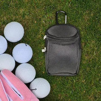 Сумка для мячей для гольфа Практичная, вмещает два мяча, прочный ремень, поясная сумка, чехол для переноски мячей для гольфа, сумка для переноски мячей для гольфа, аксессуары для гольфа