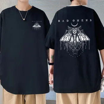 Футболки с изображением группы Bad Omens Для мужчин и женщин, винтажные футболки оверсайз с коротким рукавом, мужская уличная одежда в стиле рок, панк, готика, мужская футболка